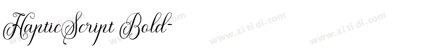 HapticScript Bold字体转换